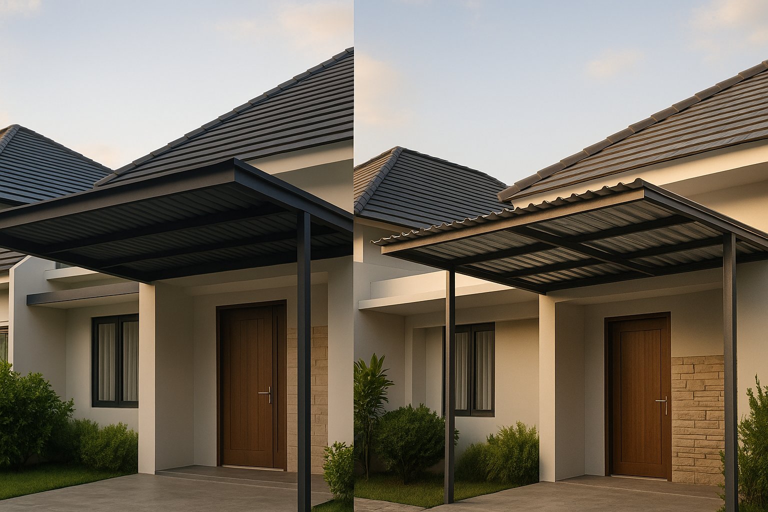 Perbandingan Tampilan dan Ketahanan Kanopi Alderon vs Galvalum untuk Rumah di Indonesia