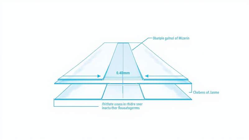 Penampang lembaran galvalum dengan lapisan aluminium-seng 45% menunjukkan perbandingan ketebalan coating